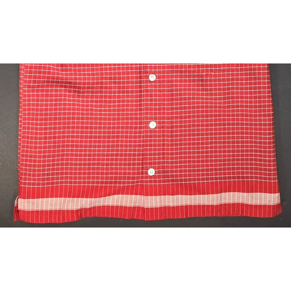 Pineapple Connection Boy's Medium Plaid 100% Cotton Short Sleeve Button Up Shirt - Picture 3 of 7